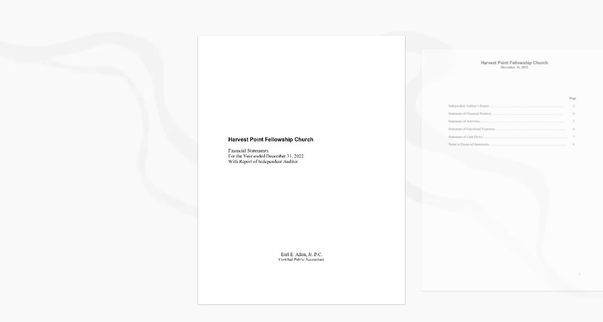 Harvest Point 2022 Audit